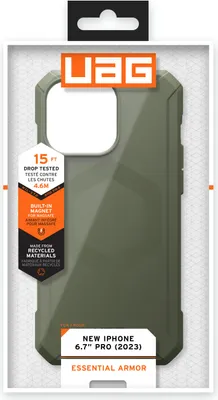 Produktbild von Urban Armor Gear 114296117272, Hülle, Apple, iPhone 15 Pro, 15,5 cm (6.1"), Grün