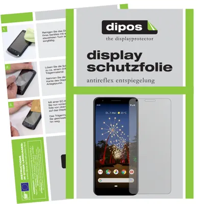 Produktbild von 2x Schutzfolie für Google Pixel 3a XL matt Displayschutzfolie Display Schutz