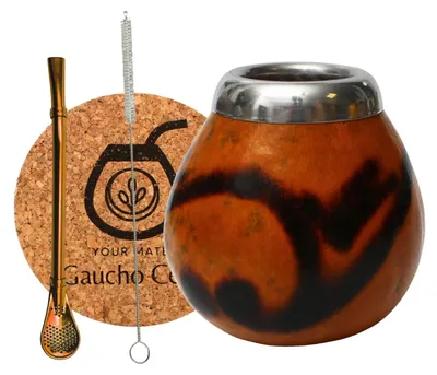 Productafbeelding van Gaucho Cebar: Natuurlijke kalebassen voor Yerba Mate-thee | Pompoenenbekers en andere artikelen