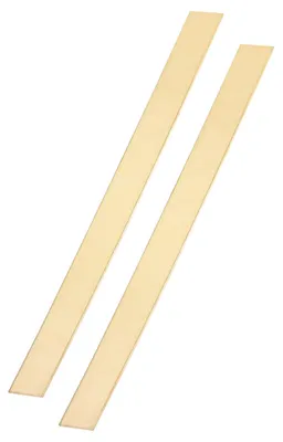2 H62 Messing Flachstäbe 1,6x25,5x305 mm für DIY & Handwerk