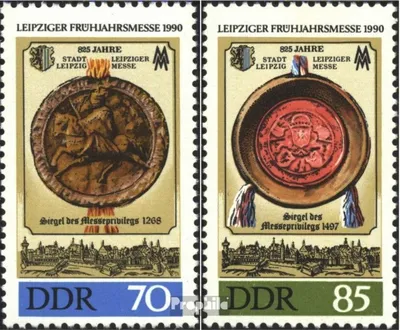 Produktbild von Briefmarken DDR 1990 Mi 3316-3317 (kompl.Ausgabe) gestempelt Leipziger Frühjahrsmesse