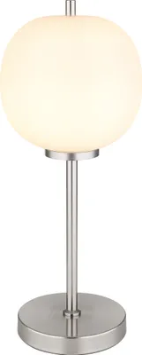 Produktbild von Globo Lighting Tischleuchte Metall Nickel matt, 1x E14
