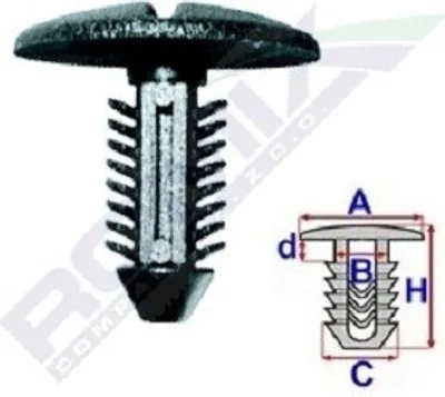 Produktbild von 10x ROMIX C10018 Clip Zier- / Schutzleiste
