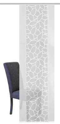 Produktbild von Home Wohnideen Schiebevorhang 245 x 57 cm Muster weiß