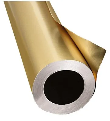 Produktbild von folia Alufolie doppelseitig gold 50cmx10m