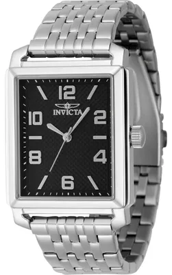 Obrázok produktu pre Invicta Vintage 46659 Pánske Hodinky - Quartz Hnací Mechanizmus - Nerezová Oceľ s Čiernym Ciferníkom - 33 mm