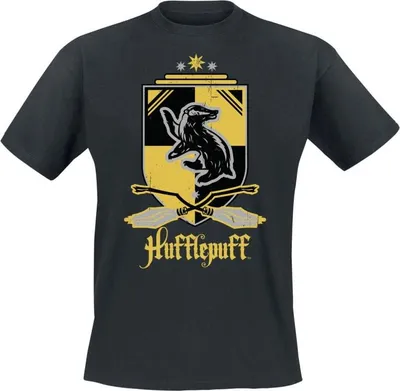 Productafbeelding van Harry Potter T-shirt voor heren, Hufflepuff, zwart, maat S