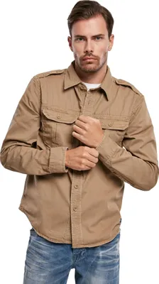 Immagine prodotto di Brandit - Camicia di jeans VINTAGE beige cammello - 3XL