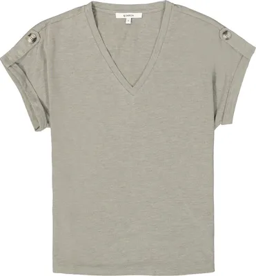 Produktbild von Garcia D50003 Kurzarm-t-shirt Beige S Damen Beige S