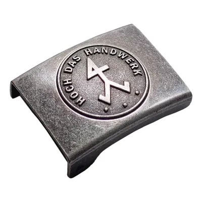Produktbild von Koppelschloss Bildhauer Steinmetz – vintage - eisengrau - für 4,5 cm breite Koppelgürtel
