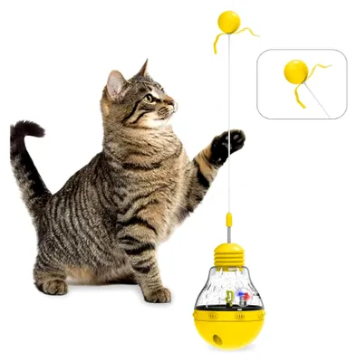 Produktbild von Interaktives Katzenspielzeug mit Futterspender und Spielball