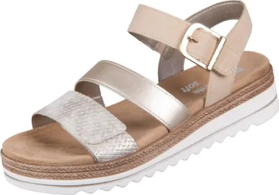 Produktbild von Remonte Riemchensandalen - Muschel / Gold Kunstleder : Normal : 36 Größe: 36 Weite: Normal