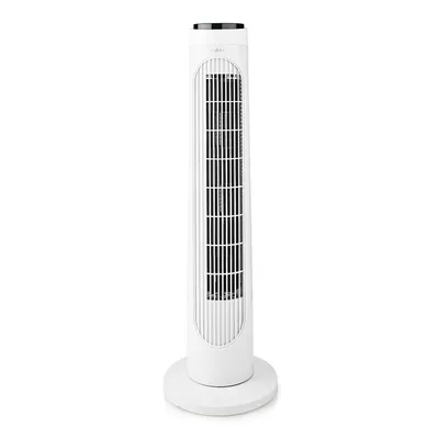 Produktbild von Nedis Turmventilator - Oszillation - 50 W - Fernbedienung - Schwarz / Weiss