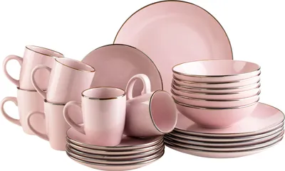 Produktbild von Kombiservice, Steinzeug Kombiservice, Steinzeug METALLIC RIM Mäser