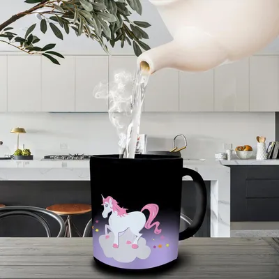 Produktbild von Mad Monkey - Einhorn Tasse (Unicorn Heat Change Mug) - mit Farbwechsel