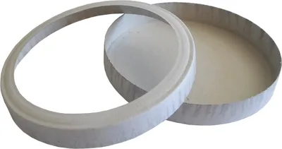 Produktbild von Laternendeckel/Laternenboden, D: 15,3 cm, weiß, 1 Paar