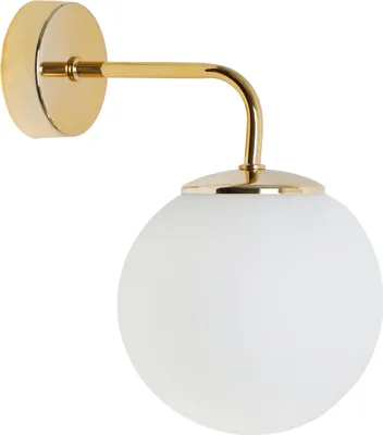 Immagine prodotto di Applique Siena Gold 1 luce vetro bianco E14