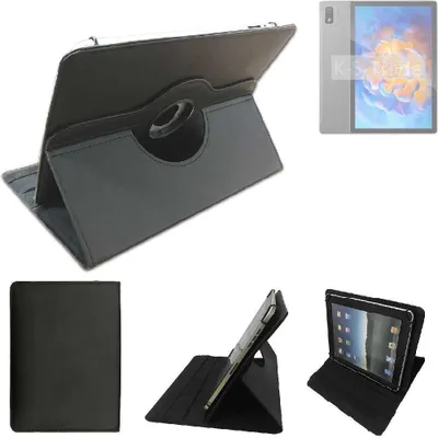 Produktbild von High quality kompatibel mit Blackview Tab 12 Pro Schutz Hülle 360° Tablet Case Schutzhülle Flip Cover  schwarz. Tablet Hülle drehbar Standfunktion