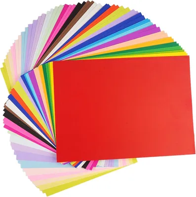 Imagen del producto de Cartulina para manualidades, formato A4, 230 g/m², 60 hojas, 30 colores, ideal para proyectos creativos