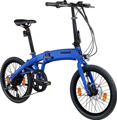 Produktbild von Tretwerk Akimbo E Bike 20 Zoll Klapprad Elektrofahrrad 360Wh 155 - 190 cm blau