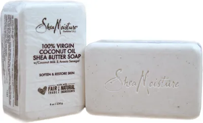 Produktbild von Shea Moisture 100% Virgin Coconut Oil Shea Butter Soap Bar 8oz 230g Seife