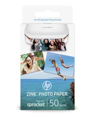 Produktbild von HP Sprocket 2 x 3 Zoll (5 x 7,6 cm) Fotopapier– 50 Bögen, Business, 65,1 mm, 30,1 mm, 123,4 mm, 65,1 mm, 30,1 mm