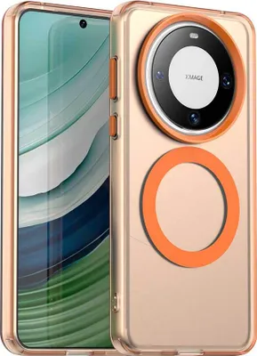 Obrázek produktu pro Magnetické pouzdro pro Huawei Mate 60, tenké matné průsvitné nárazuvzdorné pouzdro Pomerančový