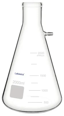 Filtrationsflasche, Borosilikatglas, 2000 ml, transparent