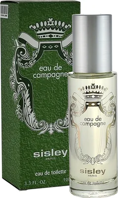 A bottle of Sisley Eau de Campagne Eau de Toilette and its packaging are displayed against a white background.