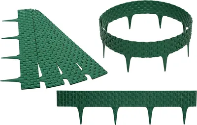 Obrázek produktu pro GARDENIX 3,2 m ratanový lem záhonu lemování trávníku zahradní palisádový plot záhonu - zelený