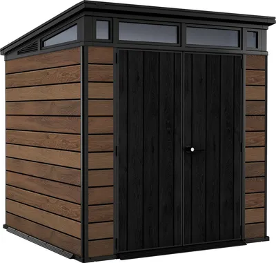 Produktbild von KETER Pent Signature Horizontales Gartenhaus 7X7 216 X 226 X 216 cm Braun 259814