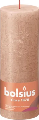 Produktbild von Bolsius Bolsius Stumpenkerze Creamy Caramel Oslash; 68 mm Höhe 19 cm 85 Brennstunden
