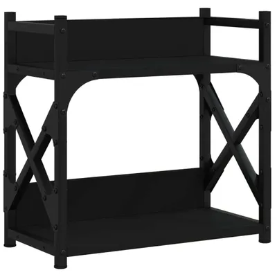 Zdjęcie produktu dla Stojak Pod Drukarkę, 2-Poziomowy, Czarny, 40X20X40 Cm  Lumarko!