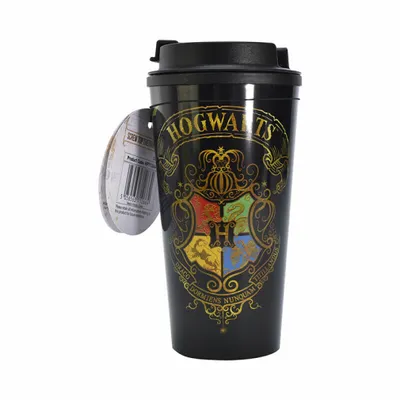 Produktbild von Thermoskanne mit Hogwarts-Schilden