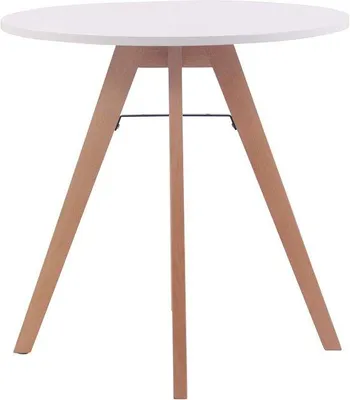 Produktbild von Runde Küchentisch MDF Tischplatte - Eichenholzgestell