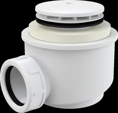Image de Alcadrain A47B-50 Garniture d'écoulement pour les receveurs de douche, blanc-brillant Ø 50