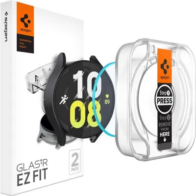 Produktbild von Spigen Glas.Tr Ez-Fit Displayschutzfolie aus gehrtetem Glas Galaxy Watch 6 44 mm - 2er-Pack