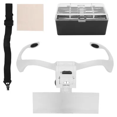 Immagine prodotto di Lente d'ingrandimento 1,0x-3,5x Lente d'ingrandimento con luce LED Lente d'ingrandimento con fascia per extension ciglia