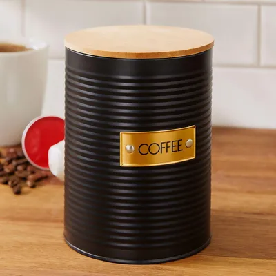 Produktbild von Kaffeedose mit luftdichtem Bambusdeckel