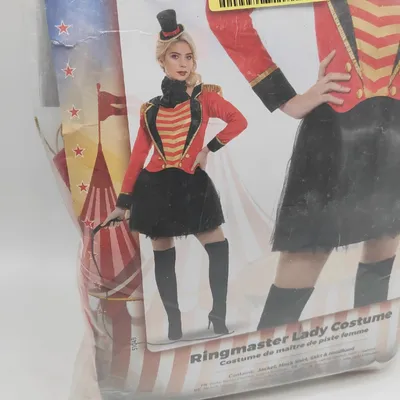 Produktbild von Smiffys Damenkostüm Zirkuskleidung Ringmaster Lady M Rot elegant auffällig fest
