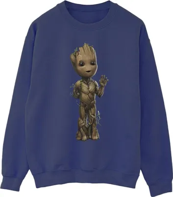 Produktbild von Marvel - "I Am Groot" Sweatshirt für Herren BI36131 (4XL) (Marineblau)