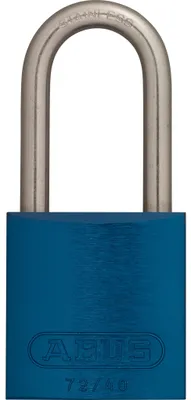 Produktbild von ABUS Vorhangschloss Aluminium 72LL/40 blau vs. Lock-Tag 1 Schlüssel