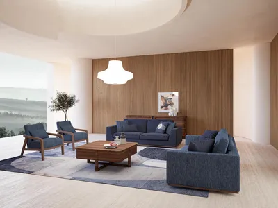 Immagine prodotto di Soggiorno moderno divano in tessuto divano a due posti divano design arredamento