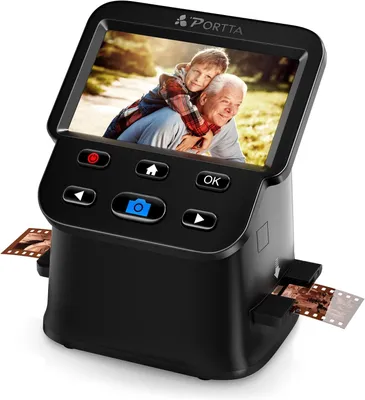 Imagen del producto de NS10 Diascanner para digitalización, con pantalla LCD de 5 pulgadas, escáner de película y negativos para digitalización, escáner de fotos para digitalización, compatible con 110/