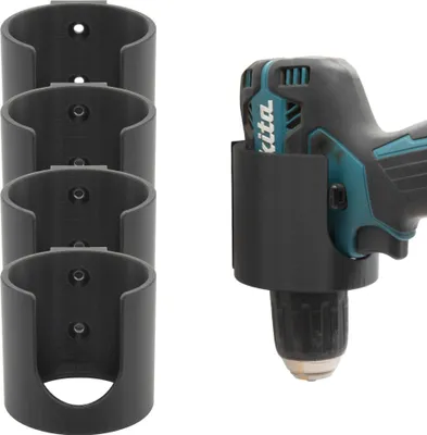Produktbild von 4x Wandhalter Akkuschrauber für Bosch Makita Einhell Milwaukee Parkside Universal Akku