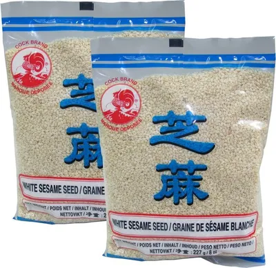 Produktbild von [ 2x 227g ] COCK Sesamsamen, weiß / Sesam / White Sesame Seed