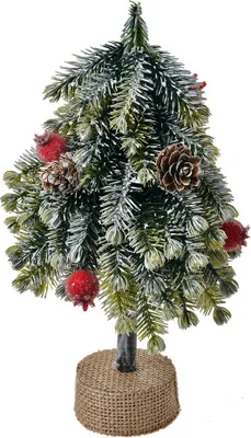 Zdjęcie produktu dla Clayre & Eef Dekoracja świąteczna Choinka 12x12x24 cm zielony plastik