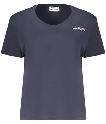 Immagine prodotto di Freddy Damen-T-Shirt Mit Kurzen Ärmeln, Blau