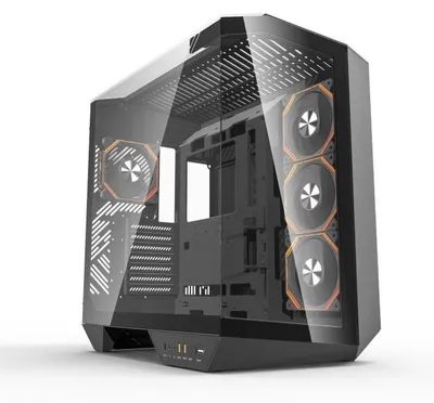 Produktbild von Darkflash - DY470 Black NO FANS - Computergehäuse