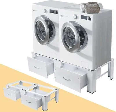 Produktbild von Famanu Untergestell für Waschmaschinen und Trockner - 126x54x32 cm, max. 300 kg